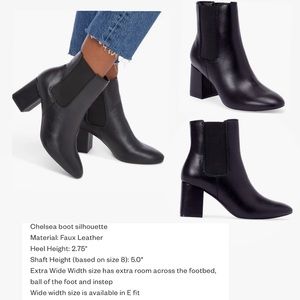 JustFab Wide Width Block Heeled Bootie